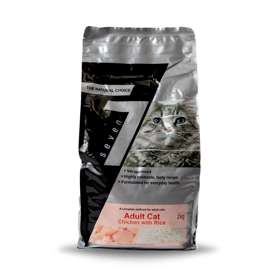 Seven Complete Dry Cat Food Adult Chicken - Rookes Pet Products
